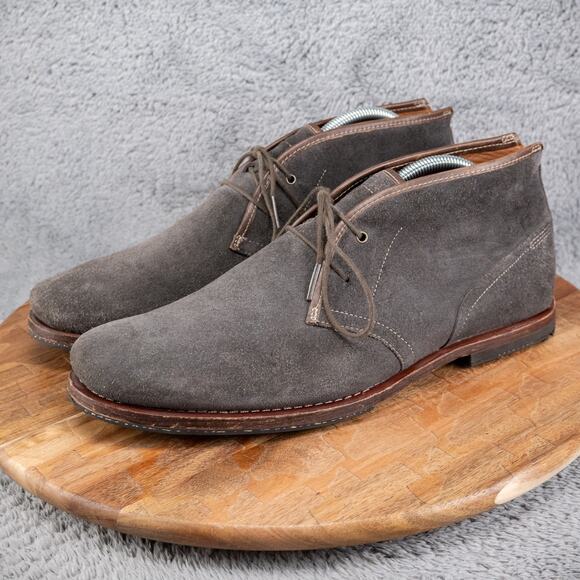 Timberland Suede Chukkas Mens Sz 9 Ankle Boots Lace Up Gorpcore Outdoors Gray - Picture 4 of 10